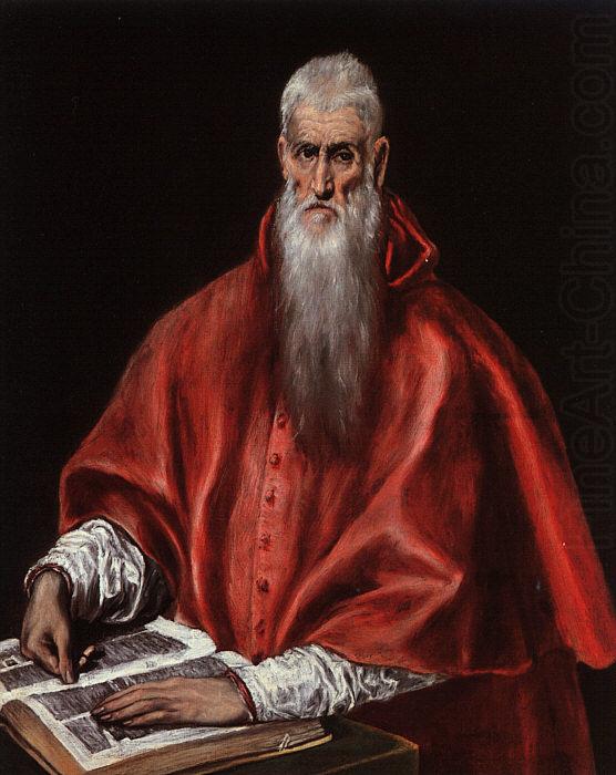 El Greco Saint Jerome as a Cardinal china oil painting image